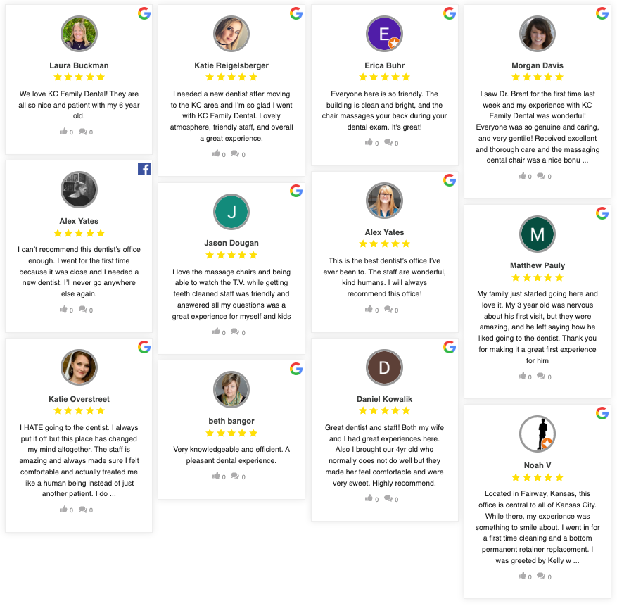 KC Family Dental Testimonials