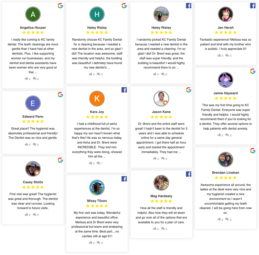 KC Family Dental Testimonials