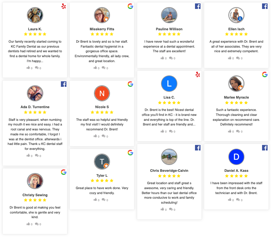 KC Family Dental Testimonials