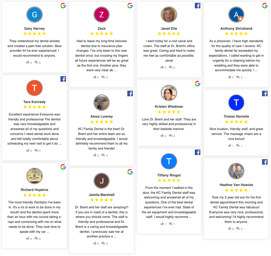 KC Family Dental Testimonials