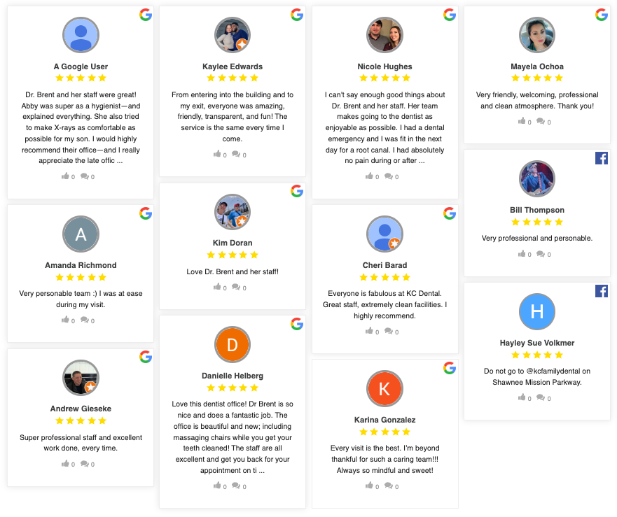 KC Family Dental Testimonials